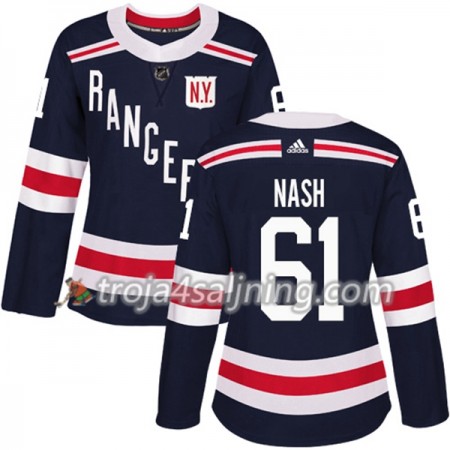 New York Rangers tröja Rick Nash 61 Adidas 2017-2018 Marinblå 2018 Winter Classic Authentic - Dame NHL Tröjor New York Rangers tröja Rick Nash 61 Adidas 2017-2018 Marinblå 2018 Winter Classic Authentic - Dame NHL Tröjor